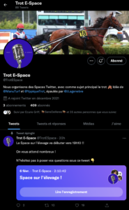 Profil Trot e-space twitter